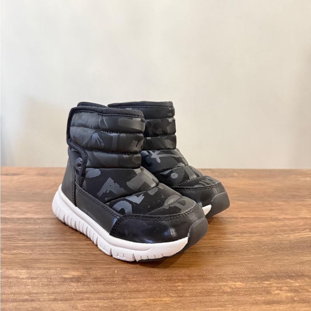 Hobibear Kids Black Camouflage Winter Boots